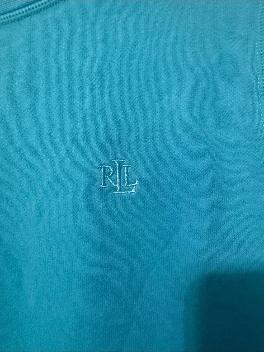 LAUREN Ralph Lauren Cotton Blend Women’s Short Sleeve Sweatshirt- M - Picture 4 of 6